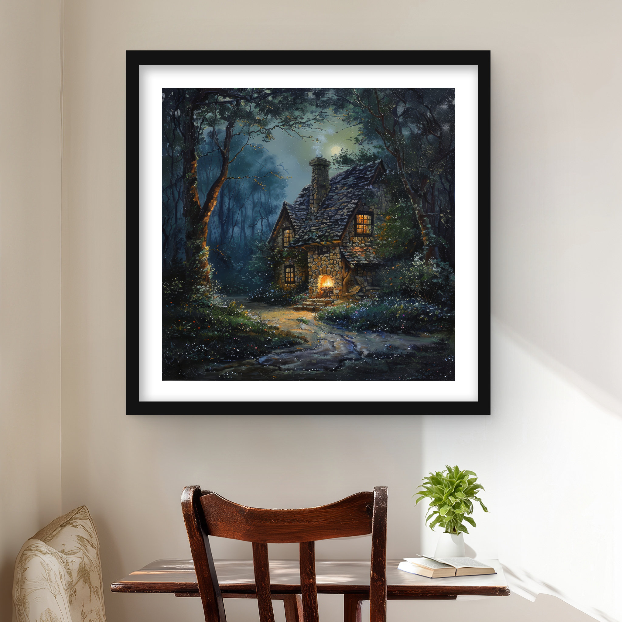 Lark Manor™ Hidden Shack - Turquoise Framed Matted Print for Home Decor ...