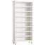 Armoire de rangement pour chaussures 28,35 po à 8 niveaux avec bande lumineuse à DEL, étagère à chaussures en bois pour 26 paires, grand range-tout ouvert de 68,9 po