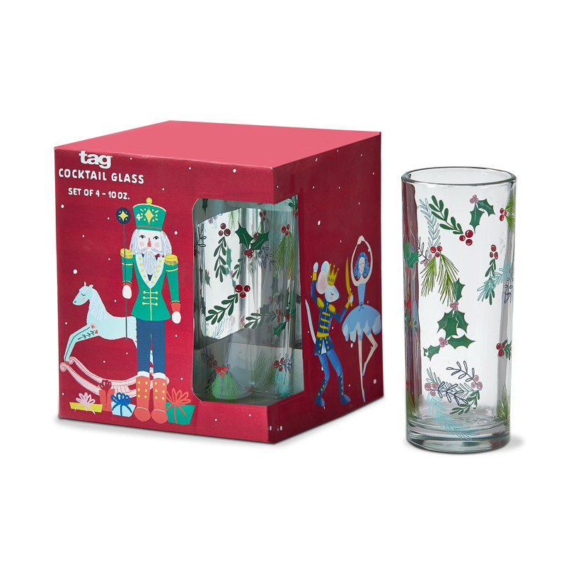 Nutcracker Drink Glass S/4