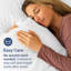 Ensemble de 2 taies d'oreiller en microfibre, douces housses pour coussin double brossé, respirantes et faciles d'entretien-106537375-106537366