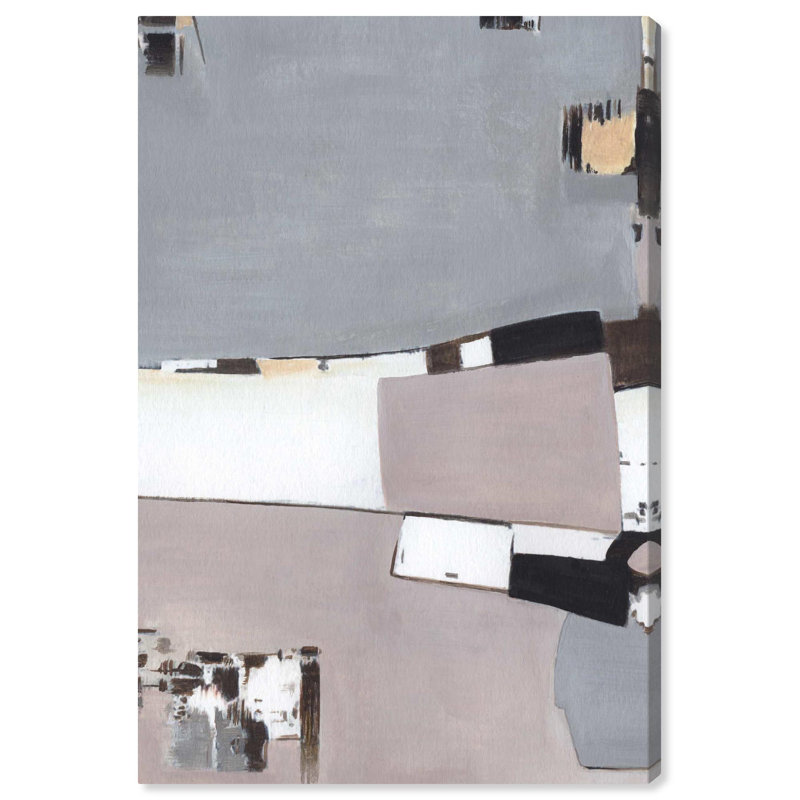 Gray Renaissance Abstract Canvas Art, 30" x 20"