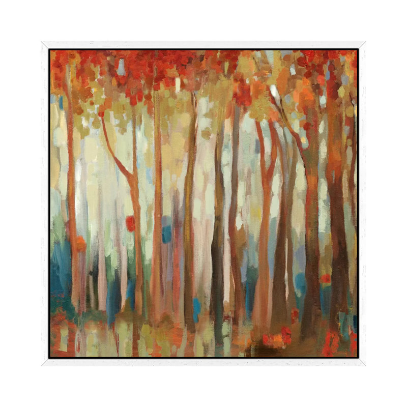 Marble Forest II 1 Piece Painting on Canvas, 66.04 cm H x 66.04 cm W, White Framed Canvas