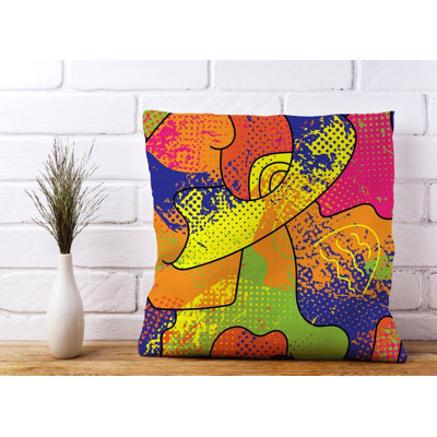 Jamilla Abstract Square Cushion