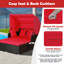 Chaise longue d'extérieur avec coussins Ardelis-1098325929