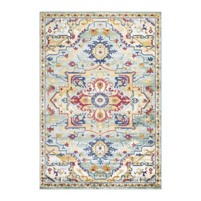 Aaminah Rectangle Floral Berber Indoor / Outdoor Area Rug