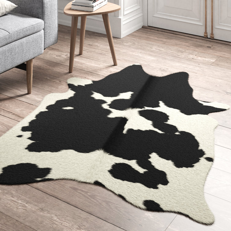 Animal Print Leather Hand Woven 140cm X 200cm Area Rug