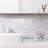 Porcetile 11.2 in. x 11.91 in. Stacked Porcelain Mosaic Wall and Floor Tile