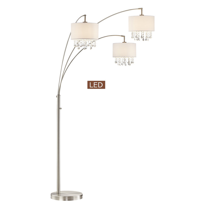Lumiere IV 80'' Tree Floor Lamp, Satin Nickel