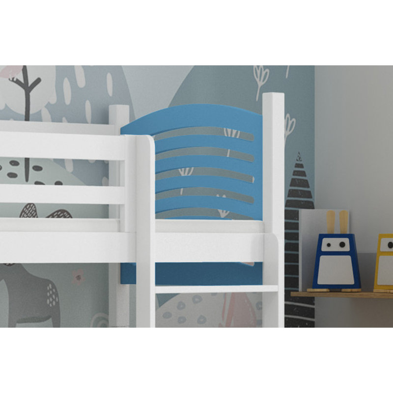 Kal-el European Toddler (80 X 180cm) Bunk Bed with Storage Included with Built-in Ladder Included with Trundle Included