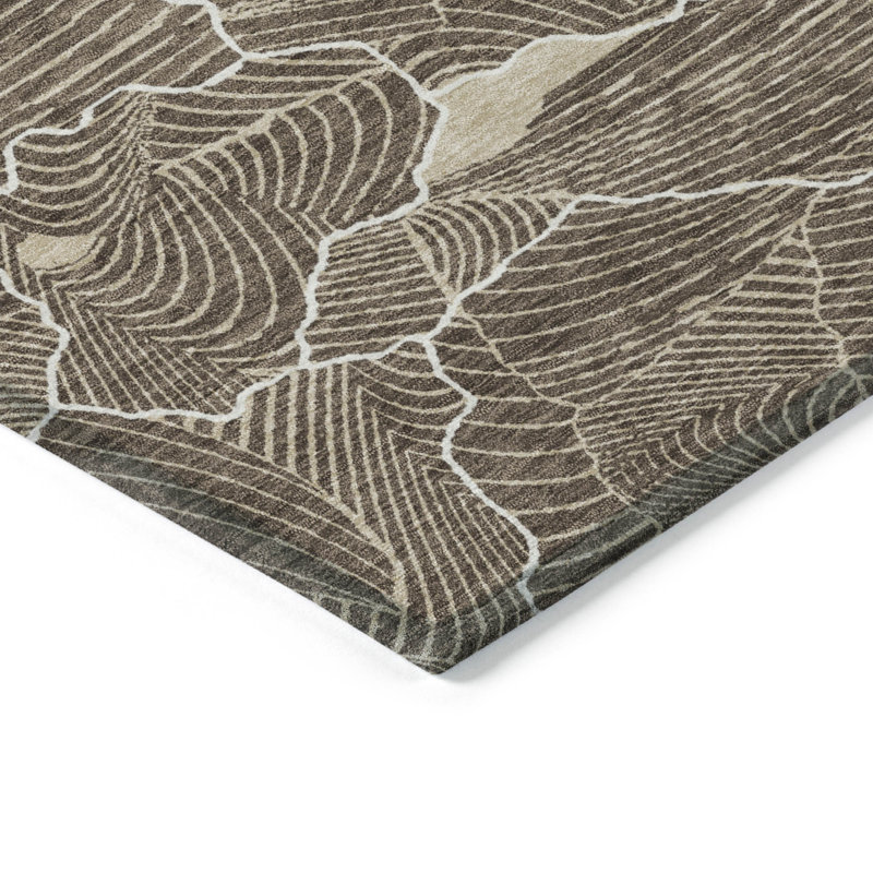  Tapis intérieur / extérieur lavable à la machine Chayden ACN1048, Rectangulaire 8 pi x 10 pi