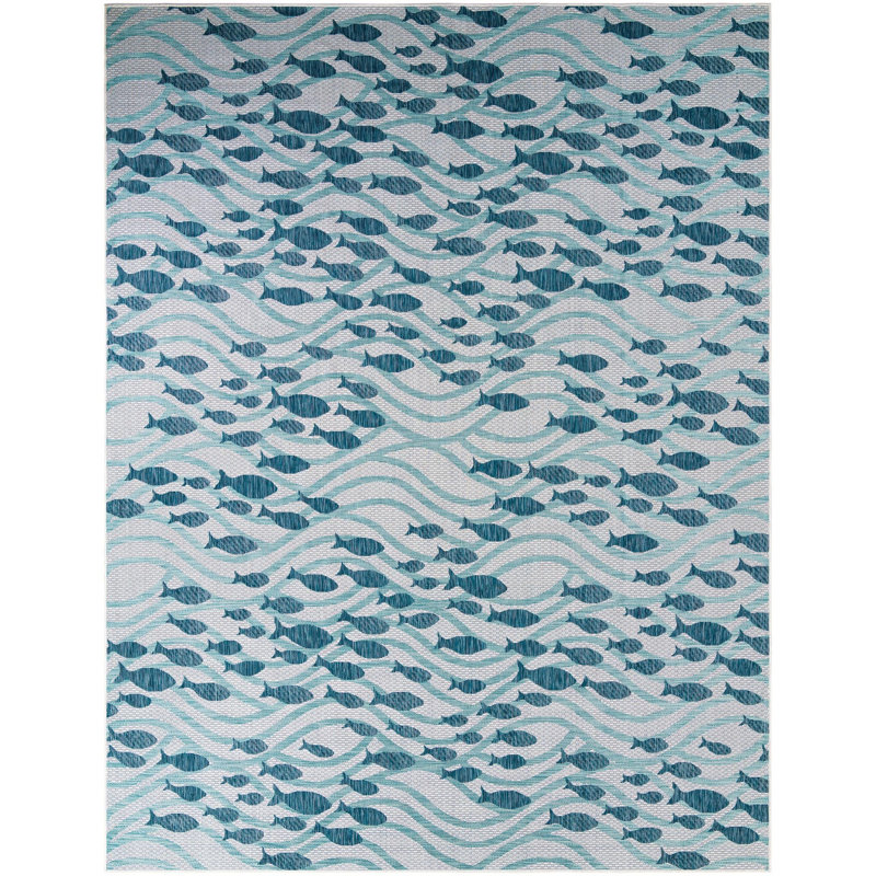 Tapis intérieur / extérieur d'extérieur Coastal, Rectangle 10 pi x 13 pi 1 po