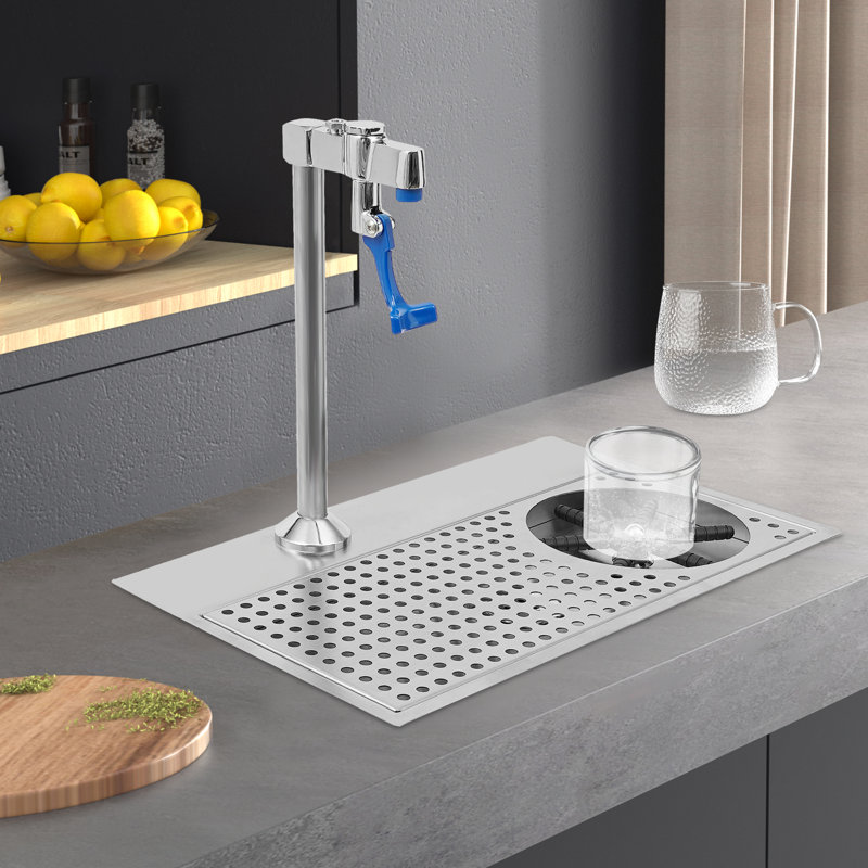 Stainless Steel Cup Cleaning Rinser Cup Washer with Faucet