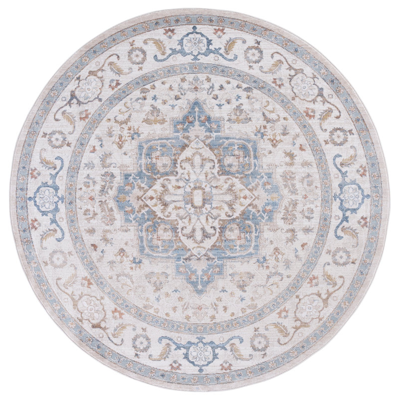 Ellwood 212 Performance Oriental Rug, Round 6'5"