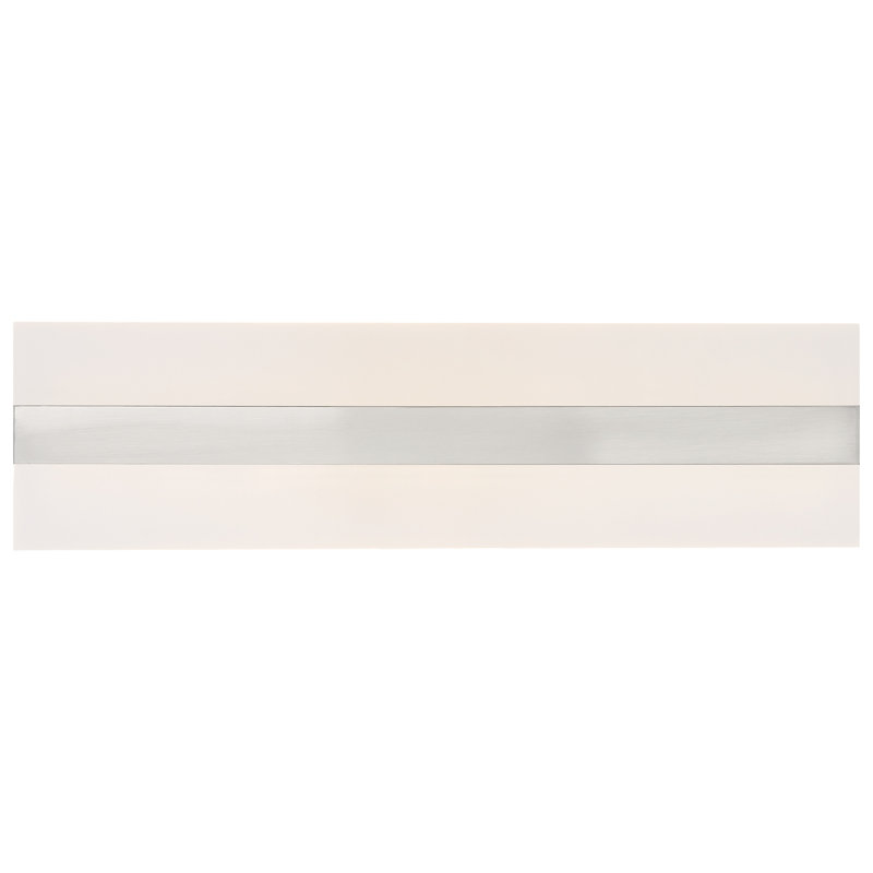 Dimmable LED Vanity Light, Brushed Steel