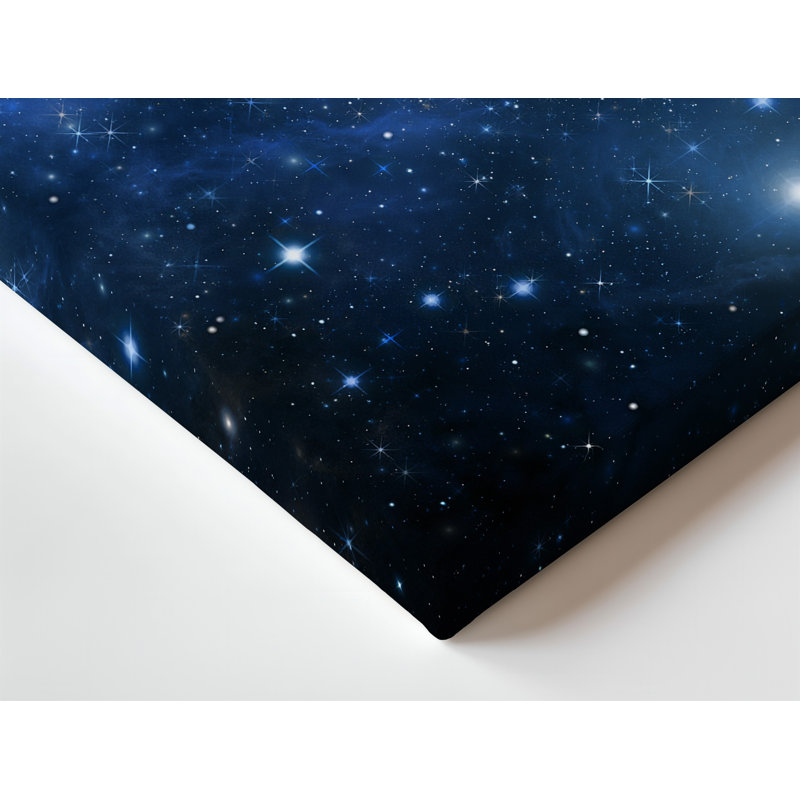 Toile dans une vaste étoile cloutée d'étendue de l'espace lointain, 11" H x 14" W