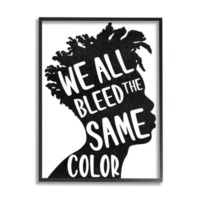 " Bleed Same Color Male Silhouette Diversity Portrait " by Marcus Prime