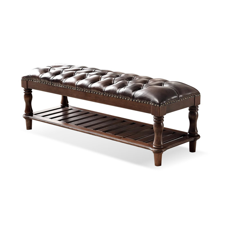 Banc en cuir moderne pour la chambre et le vestibule