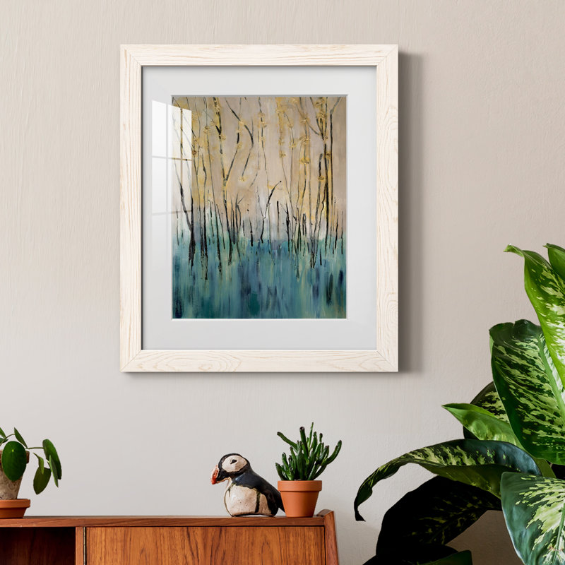 Mountain Air - peinture encadrée, Cadre blanc, H 24 po x l 18 po x P 1,5 po