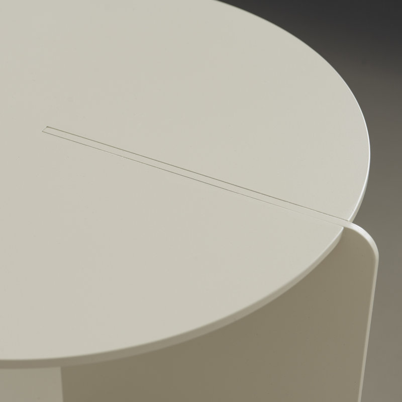Jackson-Thomas Floor Shelf End Table, Cream
