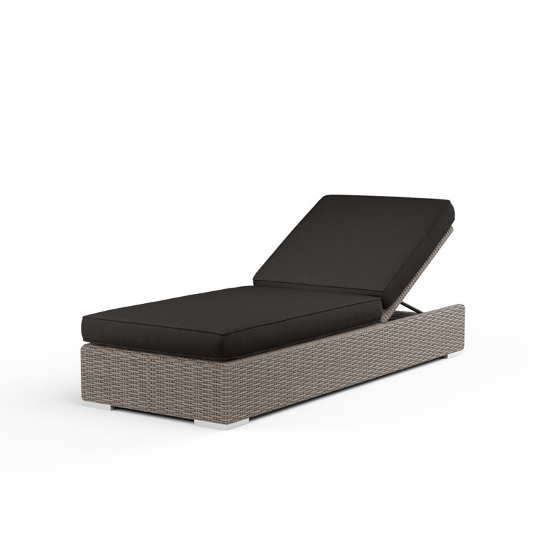 Coronado Outdoor Chaise Lounge, Spectrum Carbon Sunbrella®