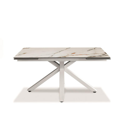 Dargon Extendable Metal Base Dining Table