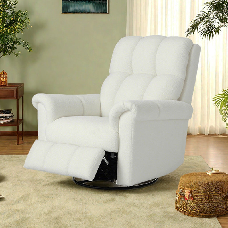 Fauteuil inclinable multifonctionnel rotatif à 360 °, Beige