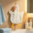 Cute Goose Shaped Hanging Kitchen Towel With Loop, Multi Functional Absorbent Hand Towel For Bath Kitchen, 13.8x9.8in Gray-892059066