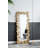 Full Length Floor Mirror with Golden Leaf Accents, Ideal for Enhancing Ambiance in Living Room and Bedroom-1647660714-1647660756