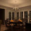 Lustre classique en acier à 10 lumières de style salle à manger à intensité variable certifié UL-86880292