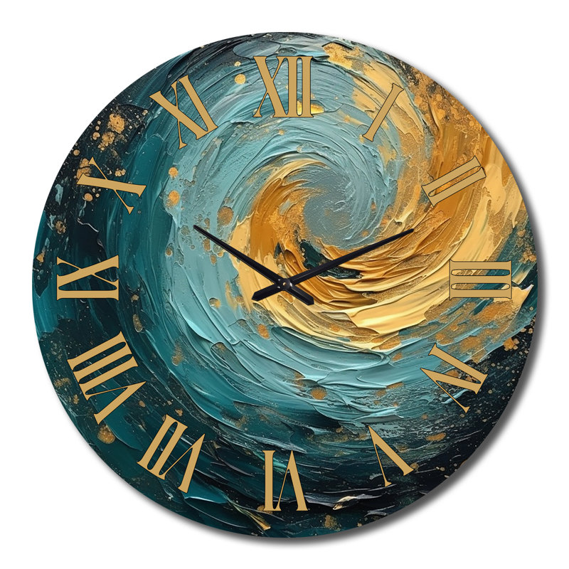Horloge murale Golden Ocean, Grand