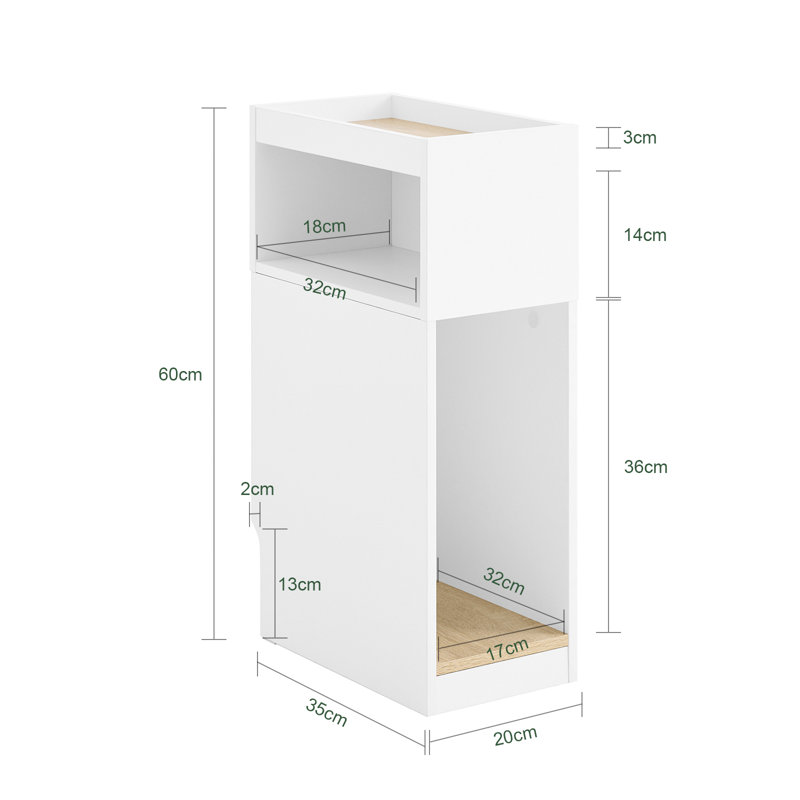 20 cm W Bedside Table