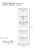 76.93'' Tall White Triangle Sided 5 Bookshelves For Multi-Scenario Usage In Home Bookshelf Of Two Offices, Bedrooms And Corners With Ample Storage