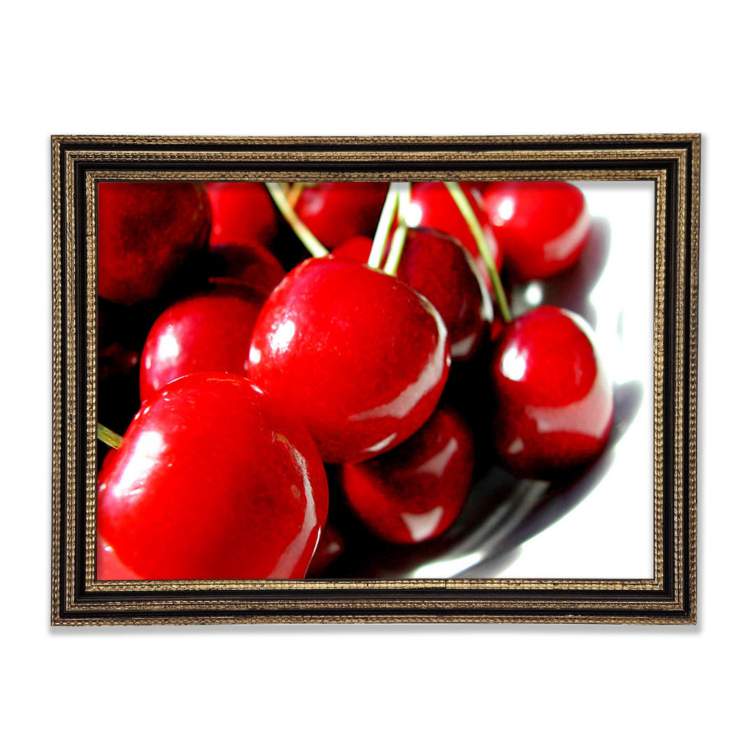 Gerahmtes Leinwandbild Red Cherry Treat