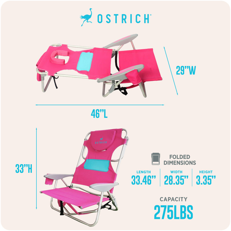 Fauteuil inclinable Ostrich, Rose