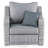 Elle Decor Vallauris Patio Outdoor Furniture Collection, Premium All Weather Wicker, Arm Chair, Gray