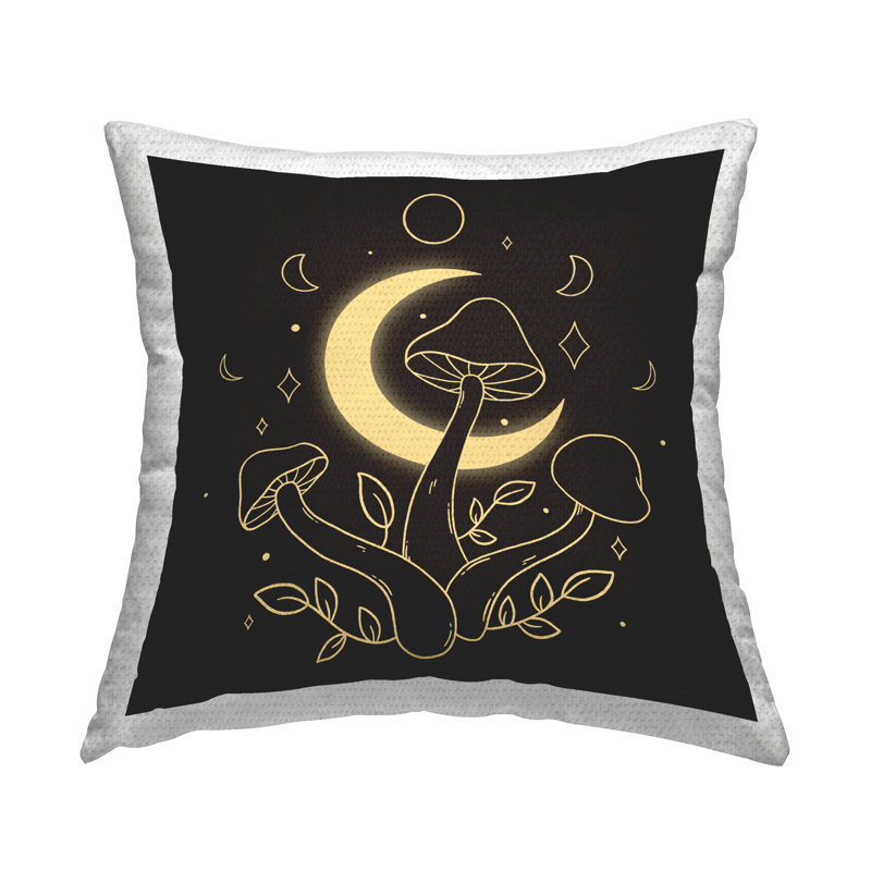 Coussin extérieur Dancing Mushroom & Moon