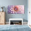 Plantes et fleurs, dahlia pastel, reproduction d'art sur toile-1405778207