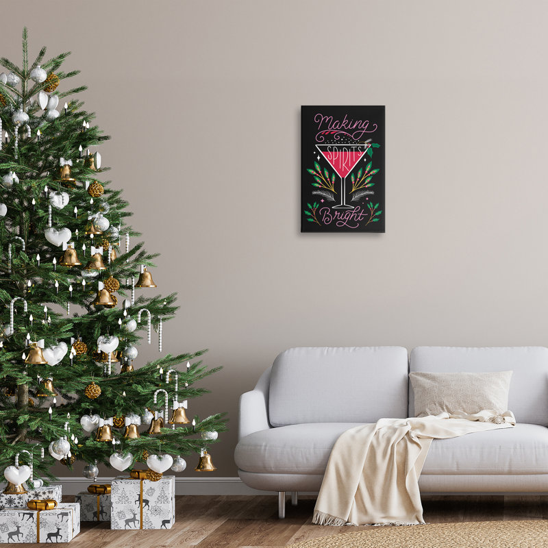 «Made Spirits Bright Martini» par Louise Allen Designs, H 24 po x l 16 po