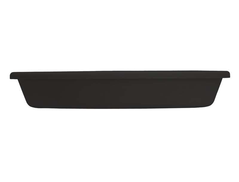 Soucoupe Isakson, H 1,85 po x l 17,7 po x P 17,7 po, Noir onyx