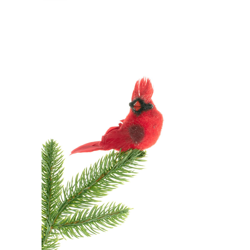 Ornement figurine suspendue cardinal clip