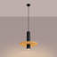 Pendant lamp PELTA 1 black/beige-833161487