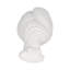 Sculpture de torse féminin abstrait en résine blanche-1752700959