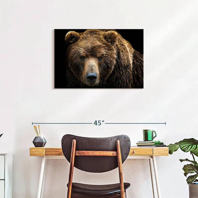 " Far Eastern Brown Bear ", 30" H x 20" W x 1.25" D