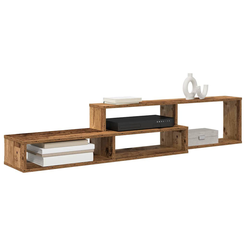 TV Stand, 28.5cm H x 150cm L x 25cm W, Brown