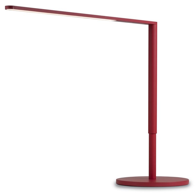 Lady7 Adjustable Metal USB Desk Lamp, Matte Red