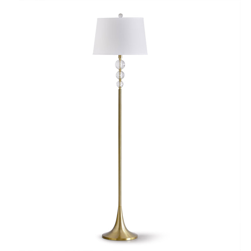 Bernaldo 61'' Traditional Floor Lamp, Antique Brass