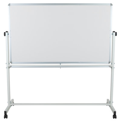 Hendrick Double-Sided Mobile Whiteboard with Pen Tray
