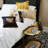 Queen Bee Black Throw Pillow