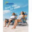 Chaise de plage à dossier inclinable, chaises de plage pliantes portatives avec 5 positions réglables, glacière intégrée et sangles de sac à dos-1062432620-1044937980