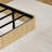 Queen Floating Bed Frame In Oak Color, Wave Curve Wood Design, Led Lights For Tranquil Ambiance, Heavy Duty Metal Slats, Hidden Support Mechanism, Color - Changing Lighting Functions, Real Grain,-2123505641-2123505638